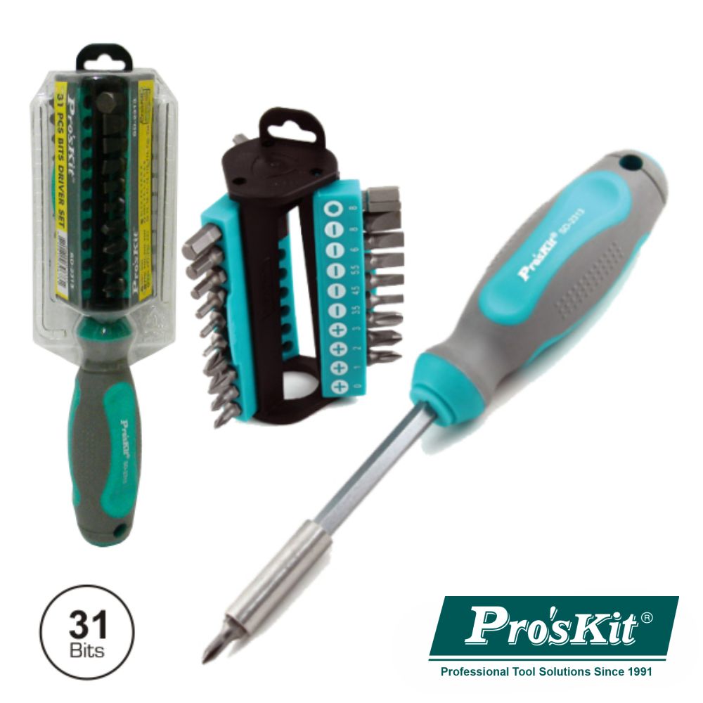 Conjunto De Chave C/ 31 Bits Proskit - NOVEDUC Equipamento Laboratório e Formação Profissional