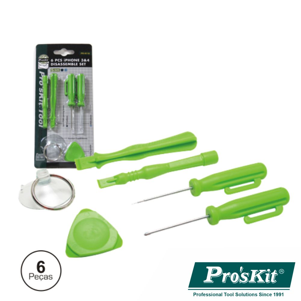 Conjunto De Ferramentas Manutenção Iphone 3/4 Proskit - NOVEDUC Equipamento Laboratório e Formação Profissional