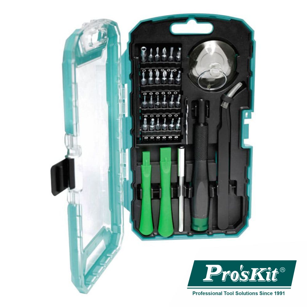 Conjunto De Ferramentas Manutenção Telemoveis Proskit - NOVEDUC Equipamento Laboratório e Formação Profissional
