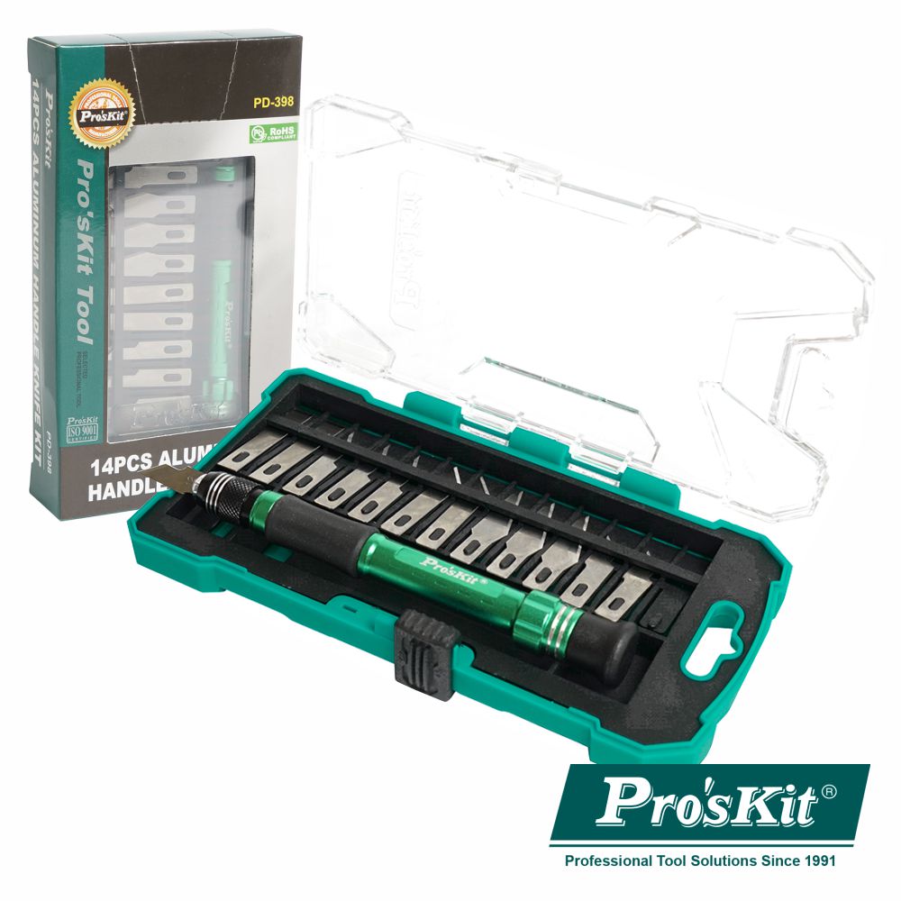 Conjunto X-Ato C/ 13 Tipos De Lâminas Proskit - NOVEDUC Equipamento Laboratório e Formação Profissional