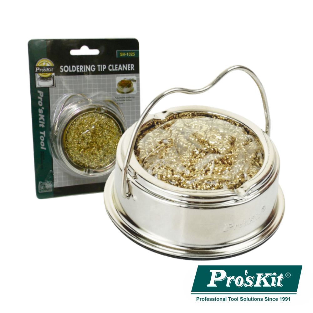 Esfregão P/ Limpeza Pontas Ferros Soldar C/ Base Proskit - NOVEDUC Equipamento Laboratório e Formação Profissional