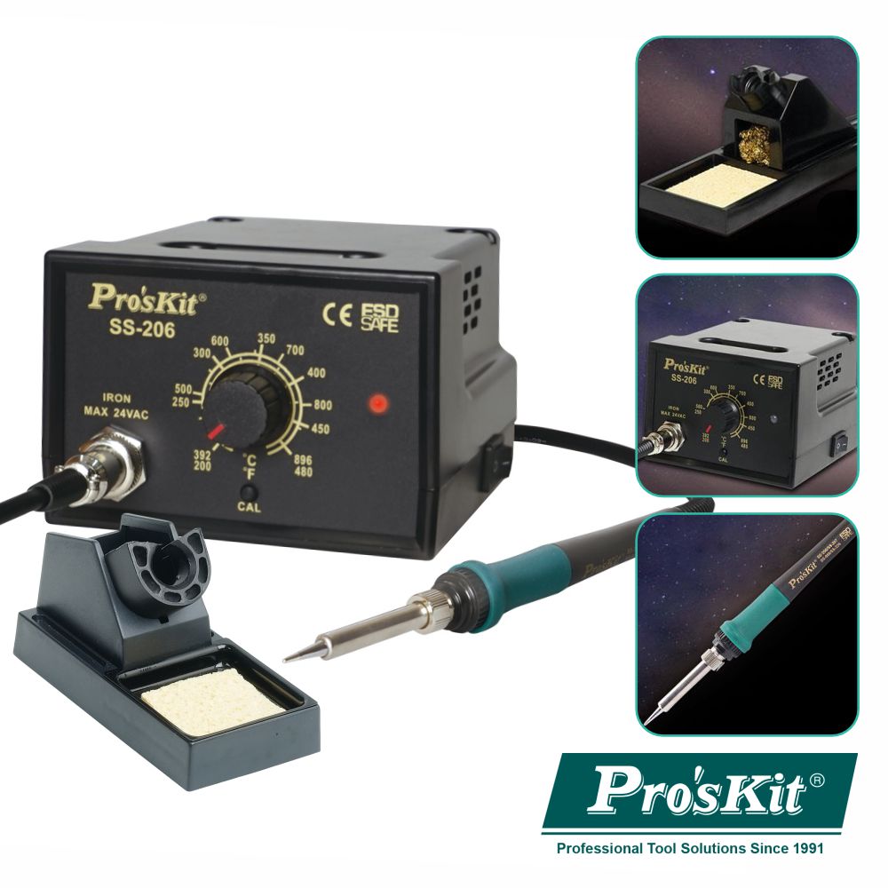 Estação De Soldar 60W Proskit - NOVEDUC Equipamento Laboratório e Formação Profissional