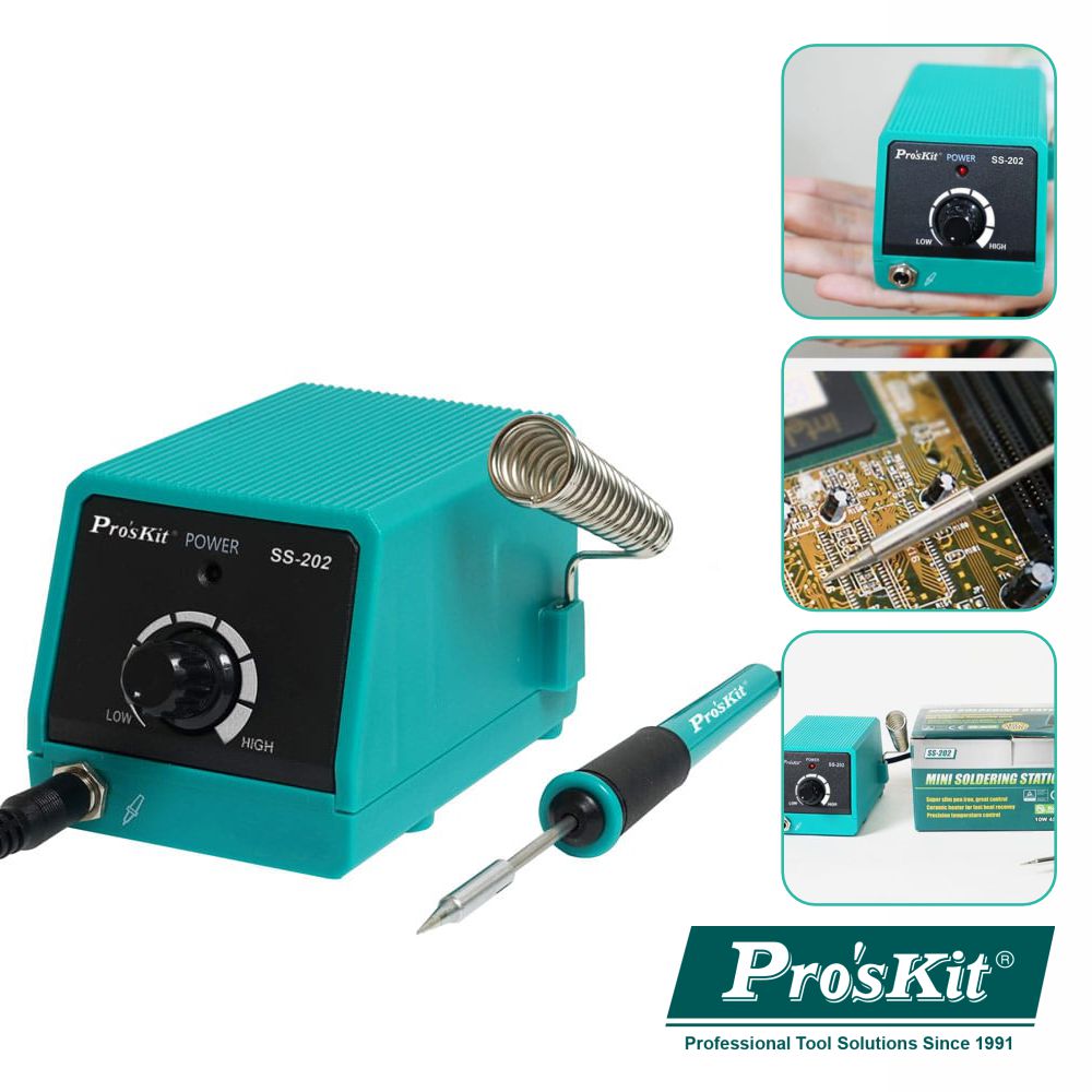 Estação De Soldar Regulável100-450º Proskit - NOVEDUC Equipamento Laboratório e Formação Profissional