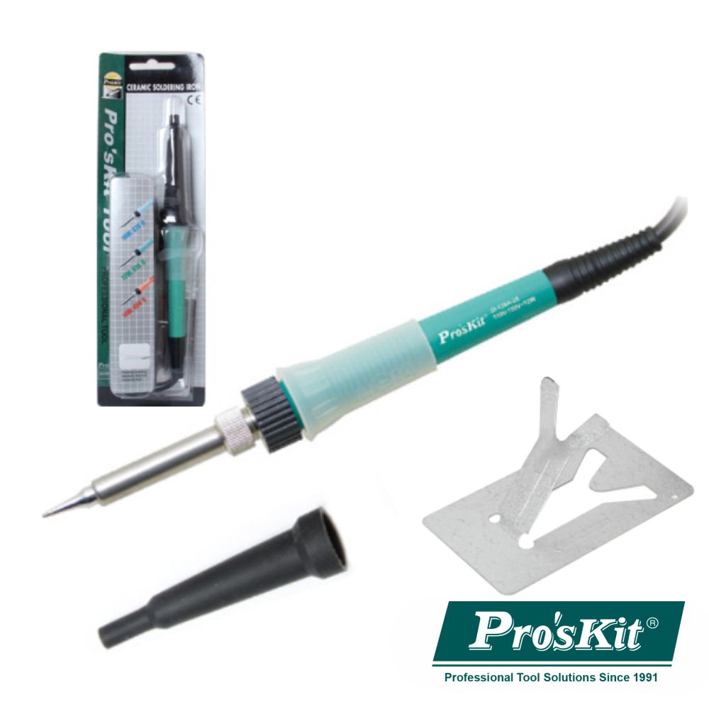 Ferro De Soldar 12W=35W C/ Resistência Em Cerâmica Proskit - NOVEDUC Equipamento Laboratório e Formação Profissional
