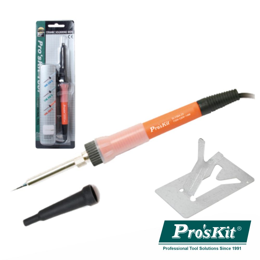 Ferro De Soldar 14W=60W C/ Resistência Em Cerâmica Proskit - NOVEDUC Equipamento Laboratório e Formação Profissional