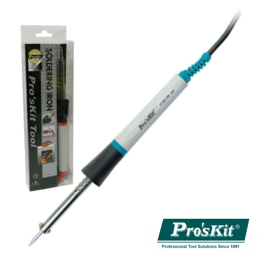 Ferro De Soldar 30W Resistência Cerâmica Proskit - NOVEDUC Equipamento Laboratório e Formação Profissional