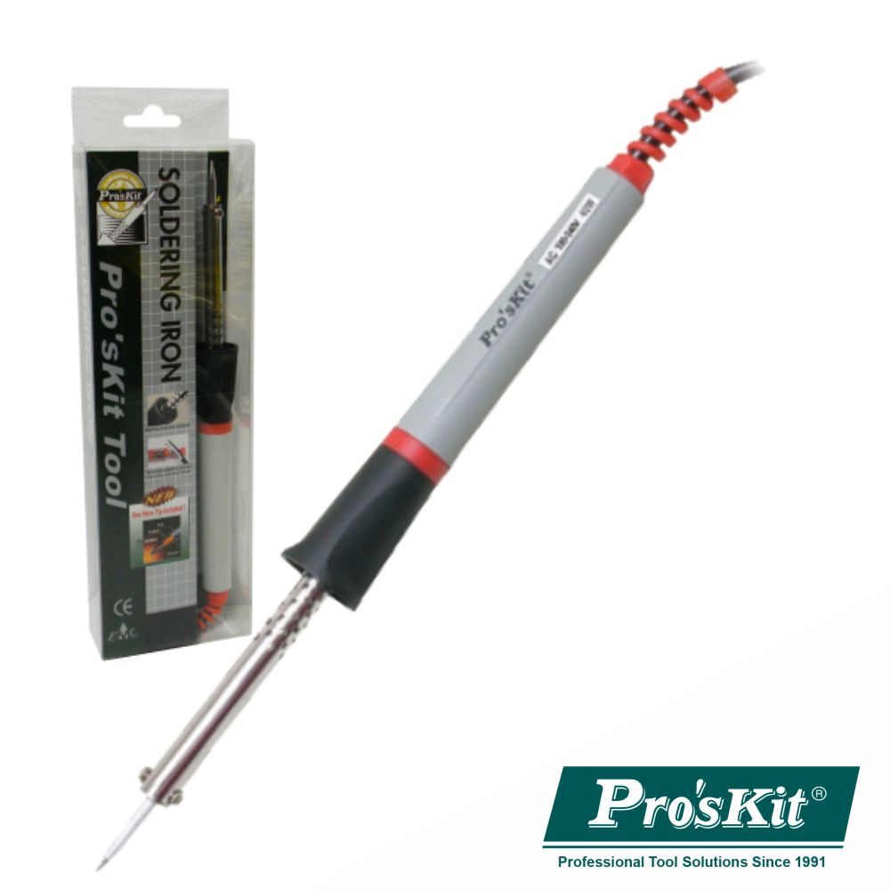 Ferro De Soldar 40W Resistência Cerâmica Ponta Extra Proskit - NOVEDUC Equipamento Laboratório e Formação Profissional