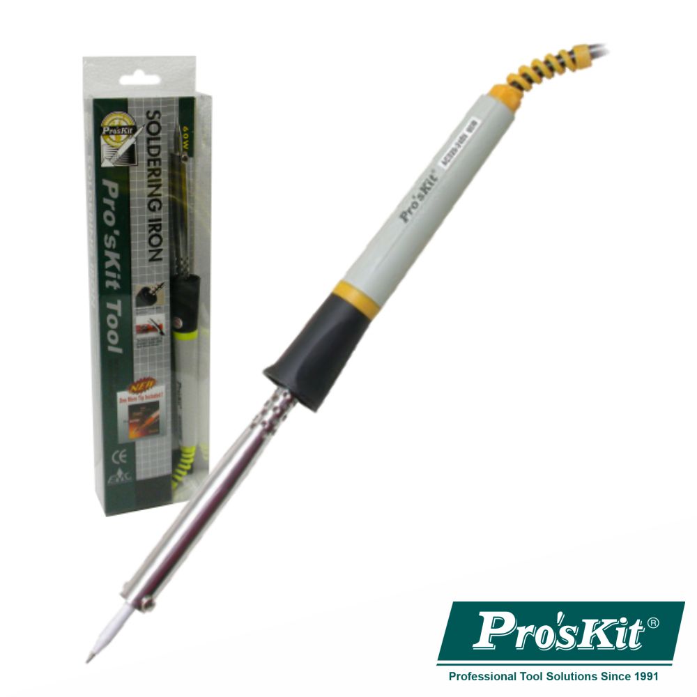 Ferro De Soldar 60W Resistência Cerâmica Ponta Extra Proskit - NOVEDUC Equipamento Laboratório e Formação Profissional