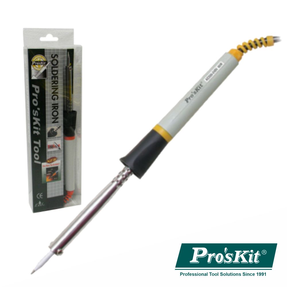 Ferro De Soldar 60W Resistência Cerâmica Proskit - NOVEDUC Equipamento Laboratório e Formação Profissional