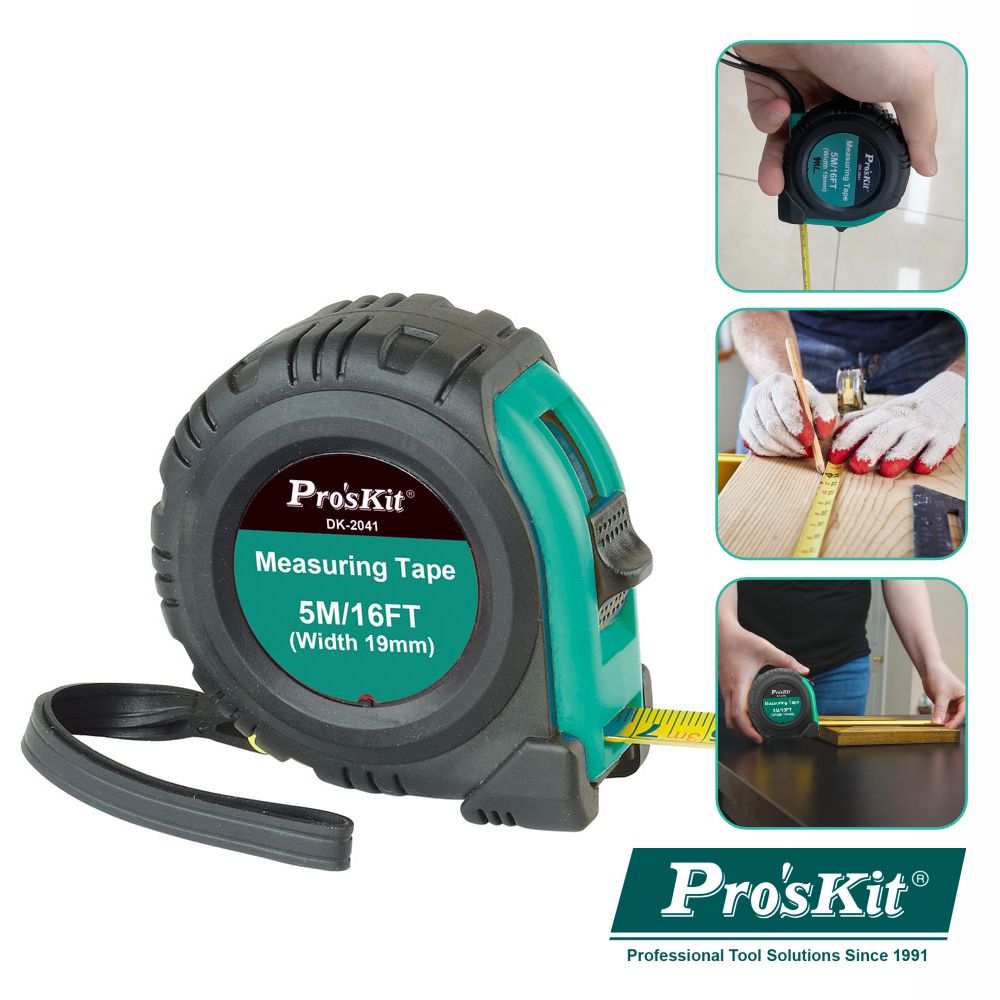 Fita Métrica 5M Proskit - NOVEDUC Equipamento Laboratório e Formação Profissional