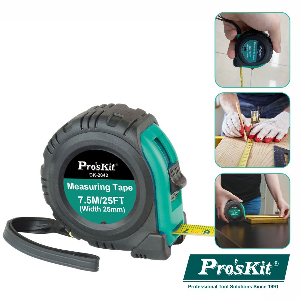 Fita Métrica 7.5M Proskit - NOVEDUC Equipamento Laboratório e Formação Profissional