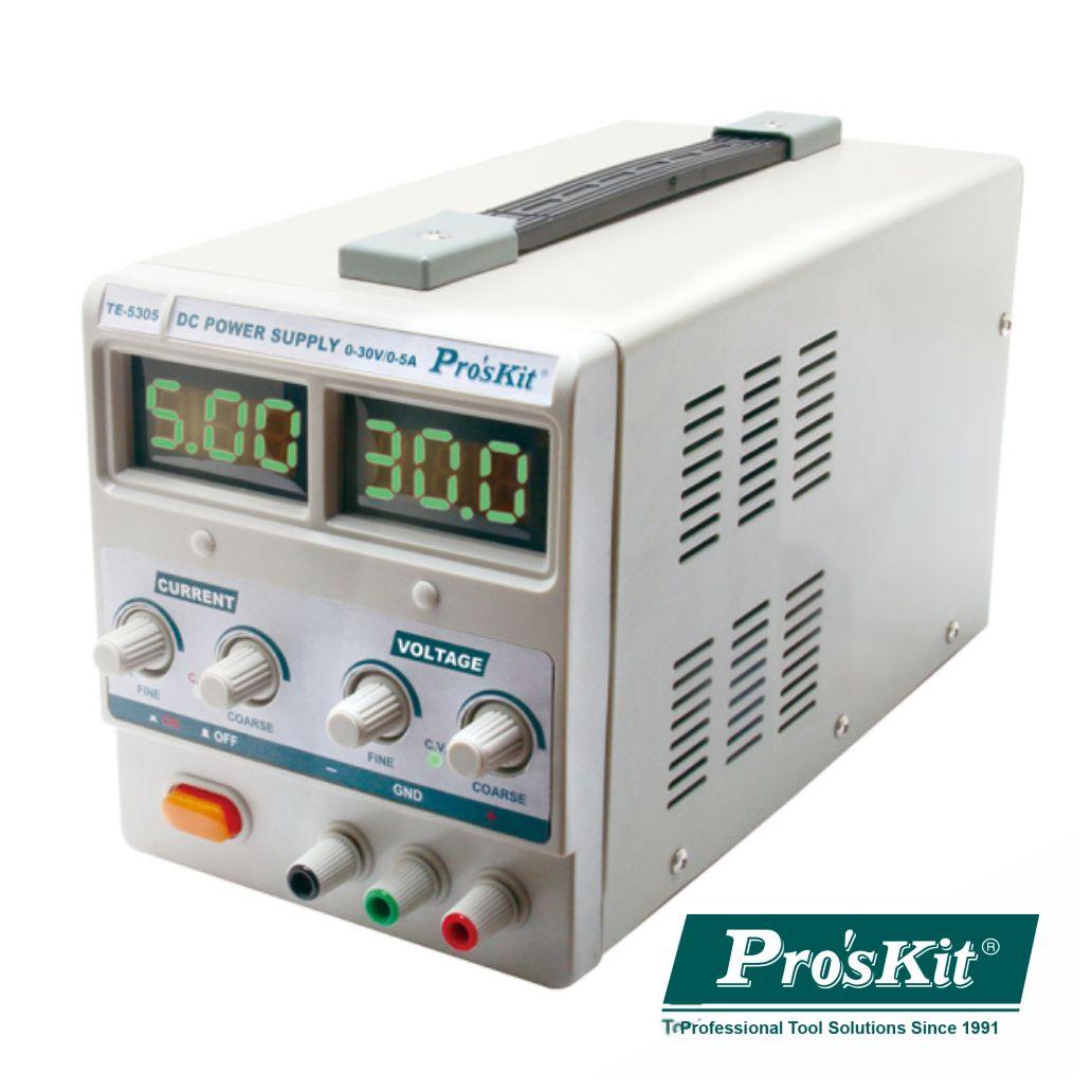 Fonte De Alimentação Digital 030V / 05A Proskit - NOVEDUC Equipamento Laboratório e Formação Profissional