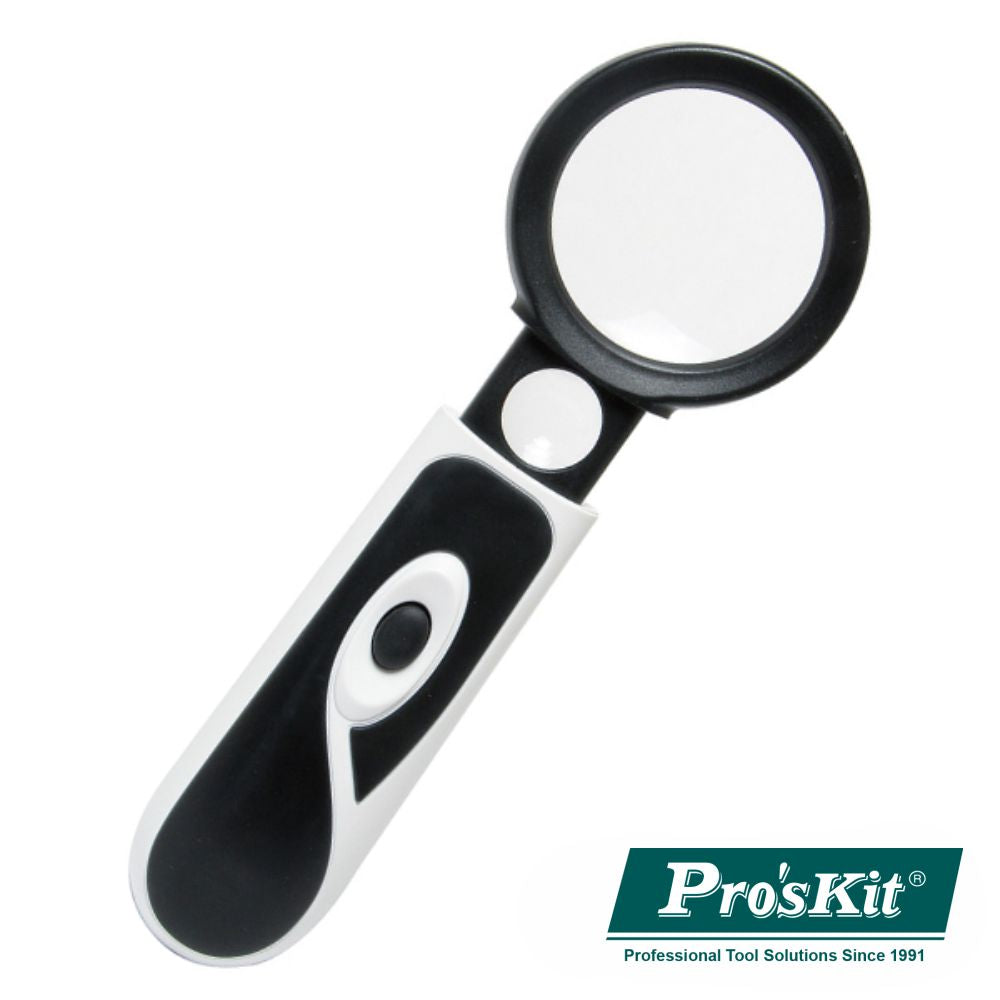 Lupa De Bolso 3X 20X C/ Led Proskit - NOVEDUC Equipamento Laboratório e Formação Profissional