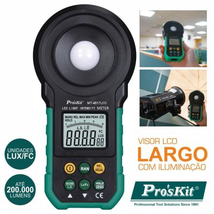 Luxímetro Digital Proskit - NOVEDUC Equipamento Laboratório e Formação Profissional