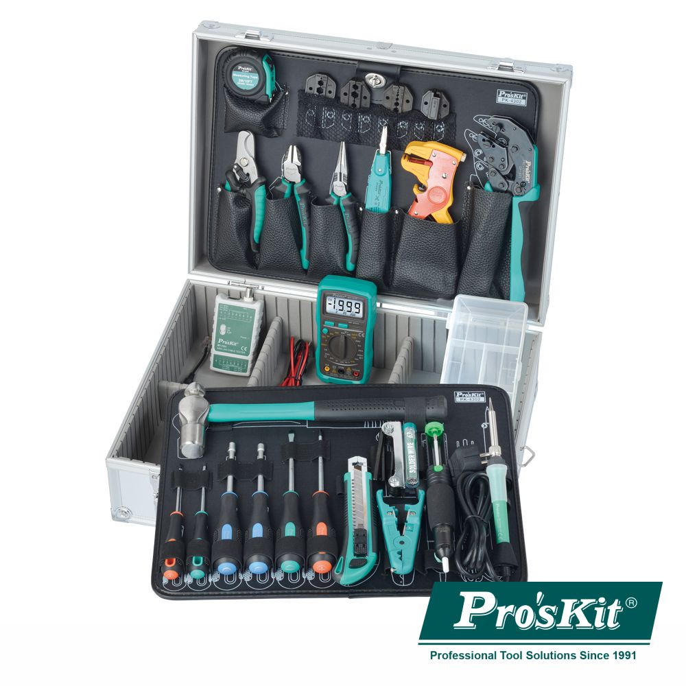 Mala Ferramentas Profissional 35 Peças Proskit - NOVEDUC Equipamento Laboratório e Formação Profissional