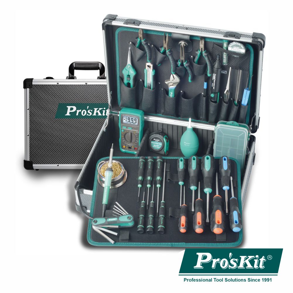Mala Ferramentas Profissional 39 Peças Proskit - NOVEDUC Equipamento Laboratório e Formação Profissional