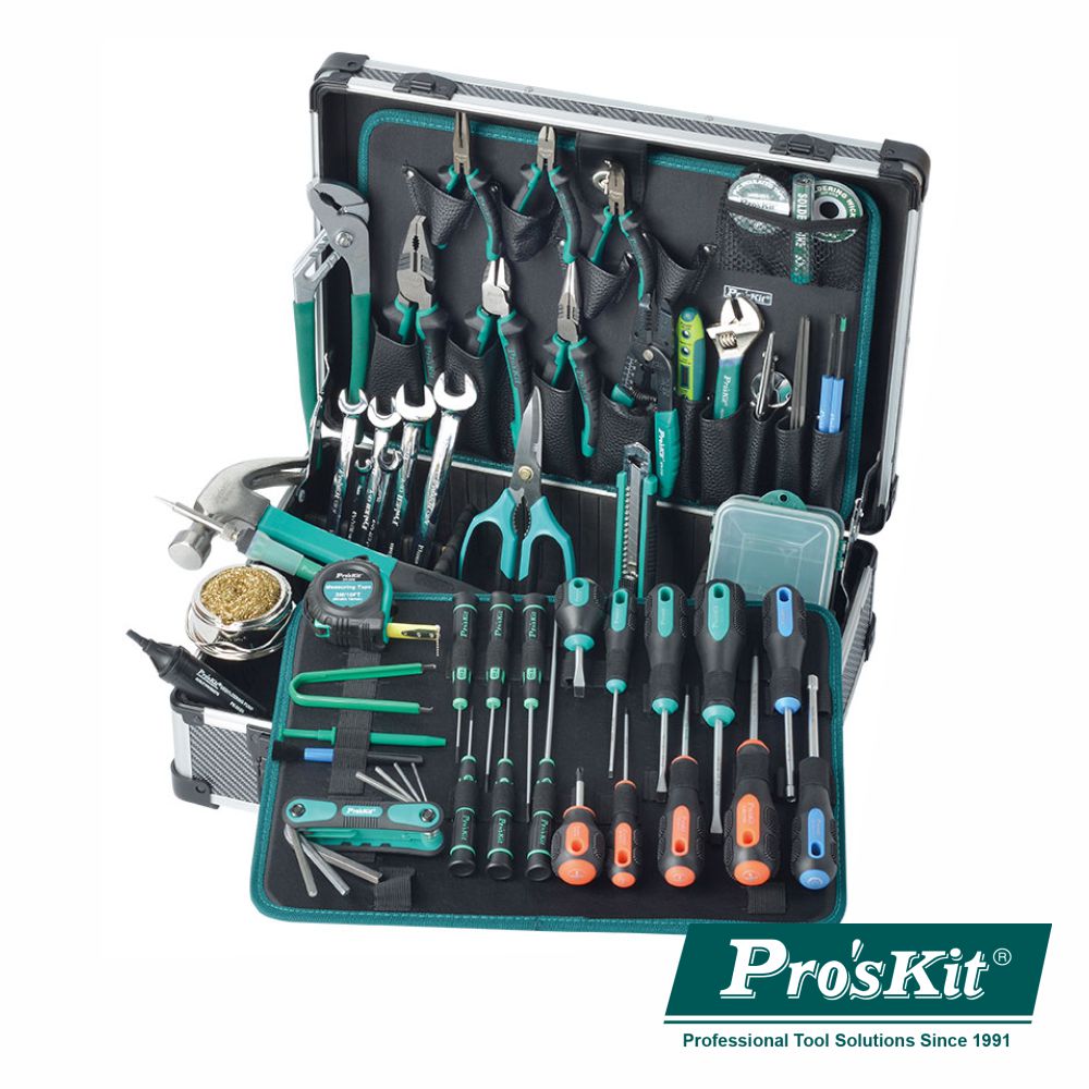 Mala Ferramentas Profissional 65 Peças Proskit - NOVEDUC Equipamento Laboratório e Formação Profissional