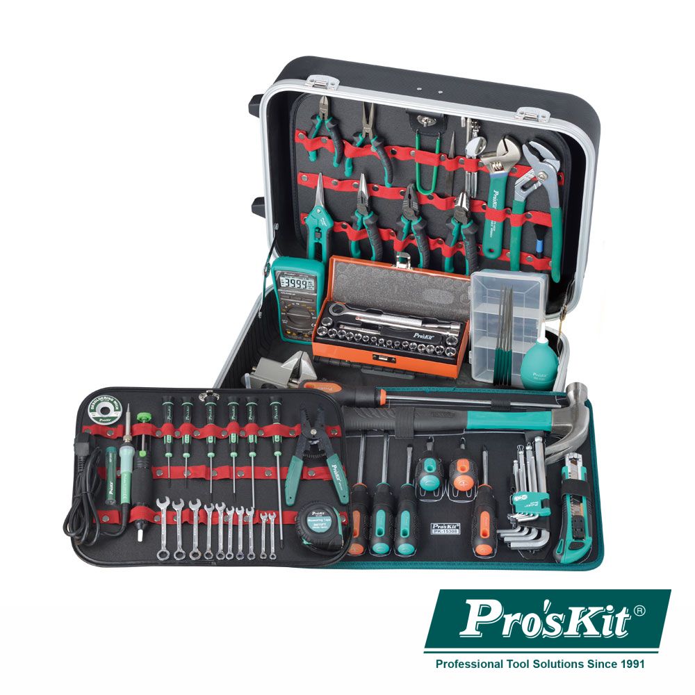 Mala Ferramentas Profissional Abs 90 Peças Proskit - NOVEDUC Equipamento Laboratório e Formação Profissional