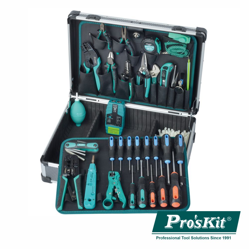 Mala Ferramentas Profissional Para Redes Proskit - NOVEDUC Equipamento Laboratório e Formação Profissional