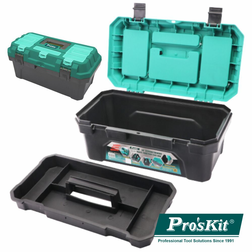 Mala Transporte Ferramentas 17" Pp Até 15Kg Proskit - NOVEDUC Equipamento Laboratório e Formação Profissional