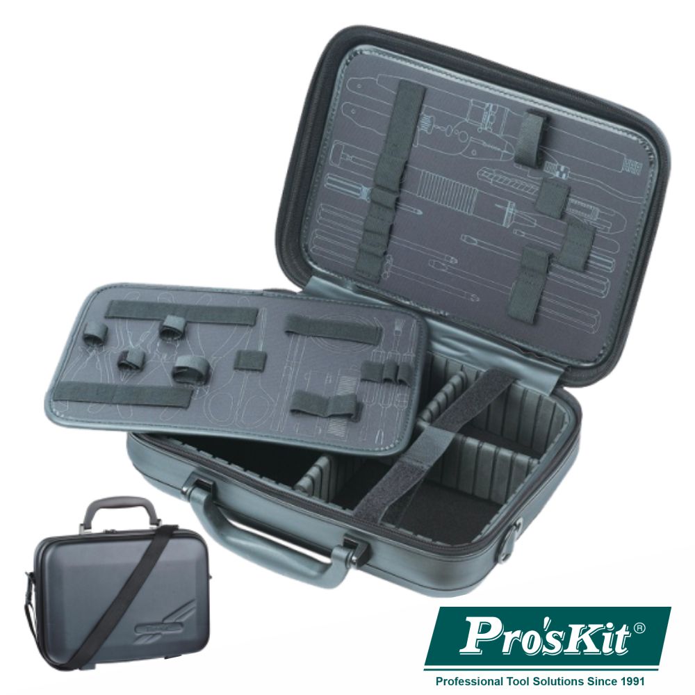 Mala Transporte Ferramentas Fibra Reforçada Proskit - NOVEDUC Equipamento Laboratório e Formação Profissional