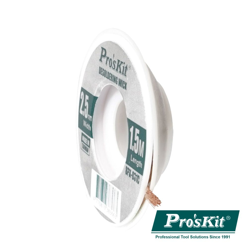 Malha Dessoldadora 2.5Mm 1.5M Proskit - NOVEDUC Equipamento Laboratório e Formação Profissional