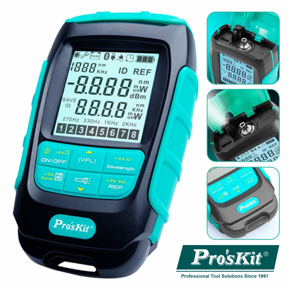 Medidor De Fibra Óptica Proskit - NOVEDUC Equipamento Laboratório e Formação Profissional