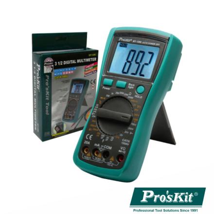 Multímetro Digital 3½ Dígitos Retroiluminado Proskit - NOVEDUC Equipamento Laboratório e Formação Profissional