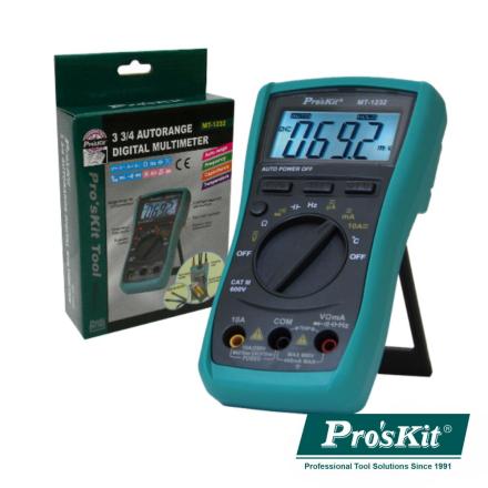 Multímetro Digital 3¾ Dígitos Retroiluminado Proskit - NOVEDUC Equipamento Laboratório e Formação Profissional