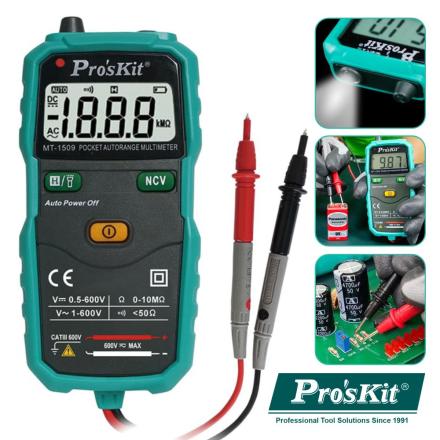Multímetro Digital Autorange Proskit - NOVEDUC Equipamento Laboratório e Formação Profissional