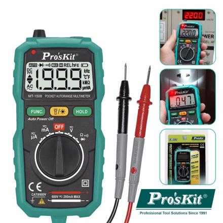 Multímetro Digital Autorange Proskit - NOVEDUC Equipamento Laboratório e Formação Profissional