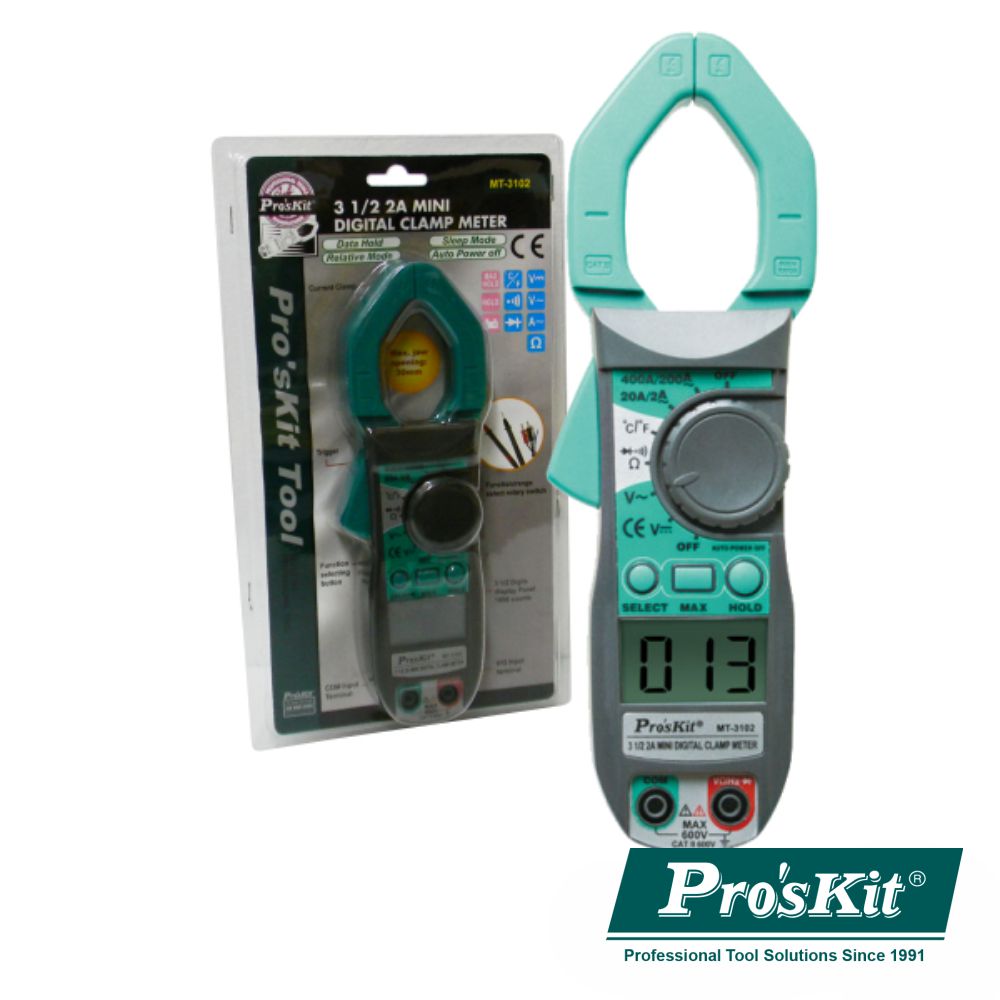 Pinça Amperimétrica Digital Ac 400V Proskit - NOVEDUC Equipamento Laboratório e Formação Profissional