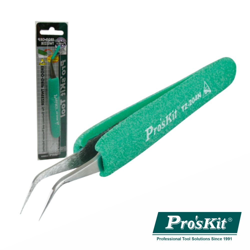 Pinça C/ Pontas Curvas Proskit - NOVEDUC Equipamento Laboratório e Formação Profissional