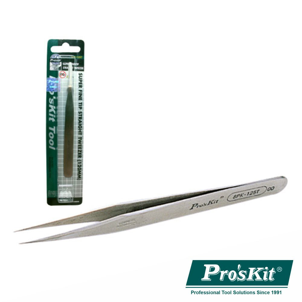 Pinça Pontas Finas Pontiagudas 120Mm Proskit - NOVEDUC Equipamento Laboratório e Formação Profissional