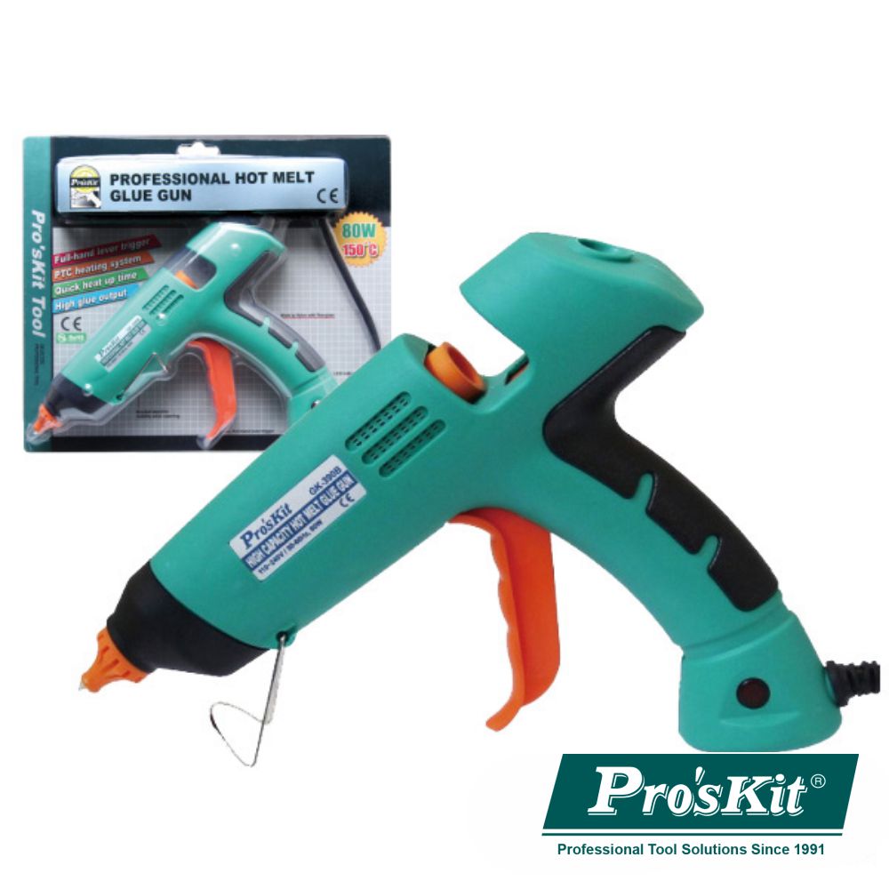 Pistola De Cola Quente 80W Proskit - NOVEDUC Equipamento Laboratório e Formação Profissional
