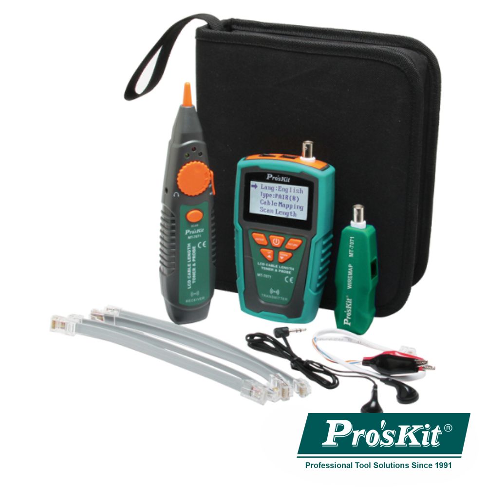 Testador De Cabos/Continuidade C/ Gerador De Tons Proskit - NOVEDUC Equipamento Laboratório e Formação Profissional