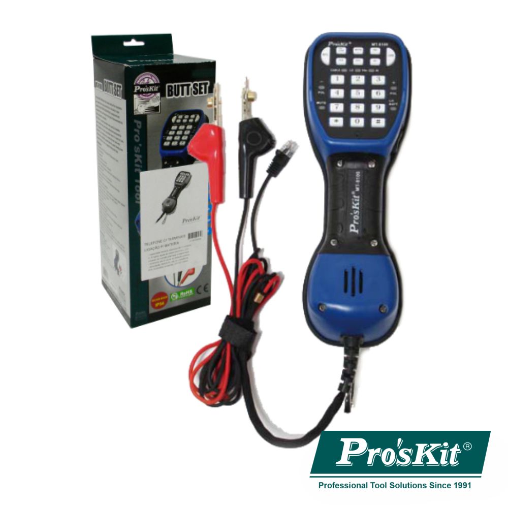 Testador Linhas Telefónicas Proskit - NOVEDUC Equipamento Laboratório e Formação Profissional