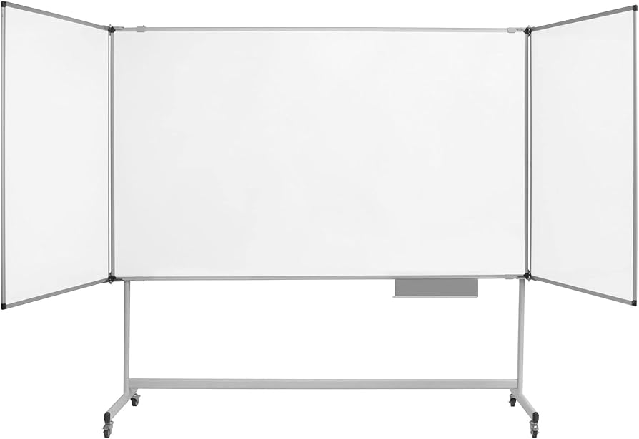 Cavalete Móvel TRIO com Quadro Magnético Cerâmico - NOVEDUC Equipamento Laboratório e Formação Profissional