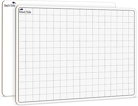 Quadro Portátil sem moldura dupla face Branco/Quadriculado - Com Acessórios - NOVEDUC Equipamento Laboratório e Formação Profissional