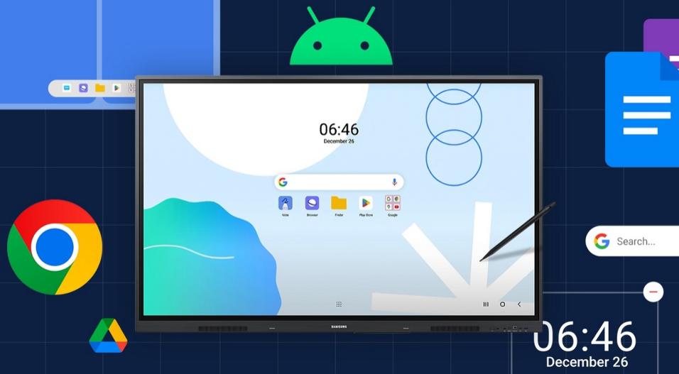 SAMSUNG 75" INTERATIVO WA75D 16/7 ANDROID 13 - NOVEDUC Equipamento Laboratório e Formação Profissional