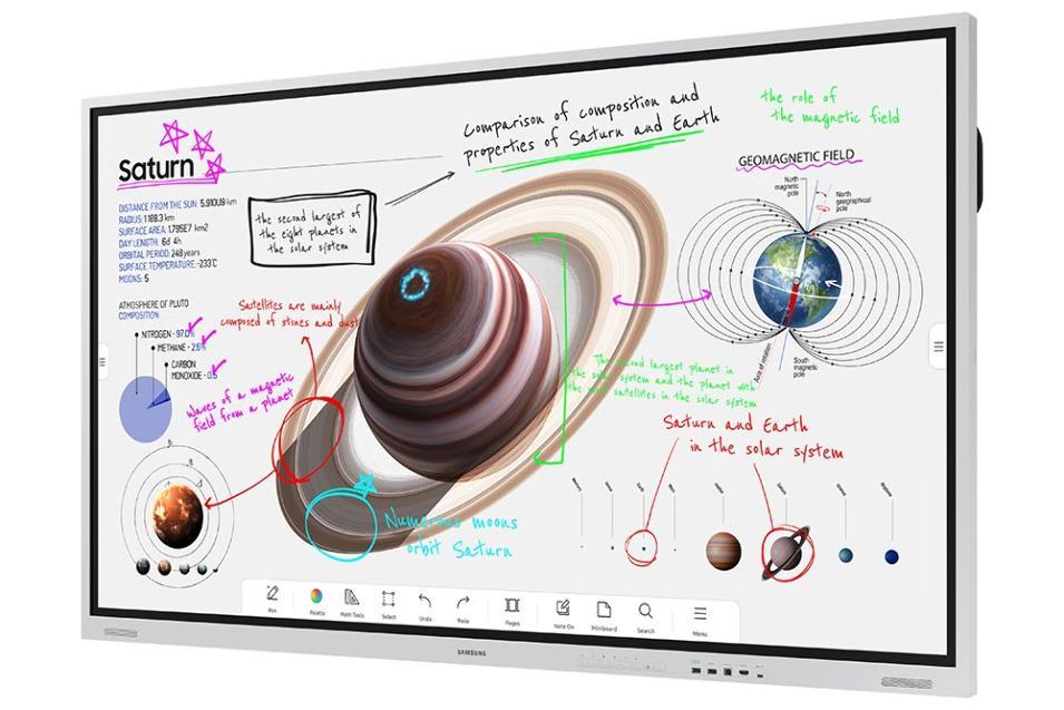 SAMSUNG FLIP PRO 75" WM75B 16/7 350Cd/m² SocV10 - NOVEDUC Equipamento Laboratório e Formação Profissional