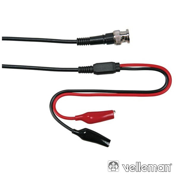 Conjunto Pontas De Prova Bnc Crocodilos Velleman - NOVEDUC Equipamento Laboratório e Formação Profissional
