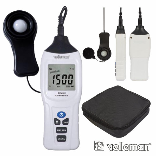 Luxímetro Digital Velleman - NOVEDUC Equipamento Laboratório e Formação Profissional