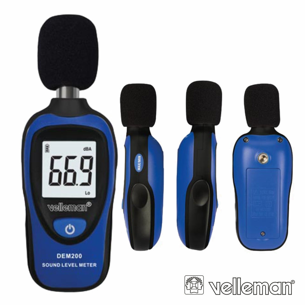 Mini Sonómetro Digital Velleman - NOVEDUC Equipamento Laboratório e Formação Profissional