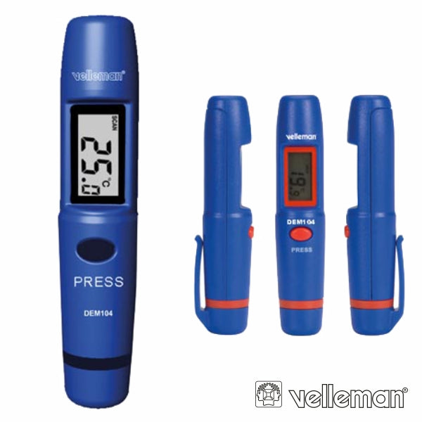 Termómetro De Bolso  Infravermelhos 50°C~+260°C Velleman - NOVEDUC Equipamento Laboratório e Formação Profissional